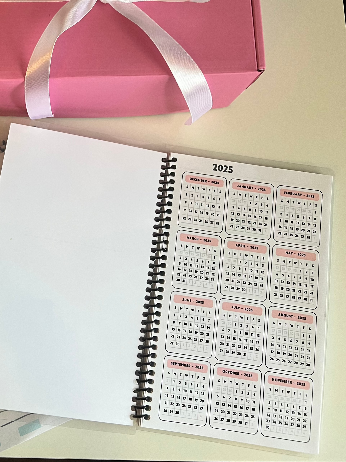 50 page Notebook w/ 2025 Calendar